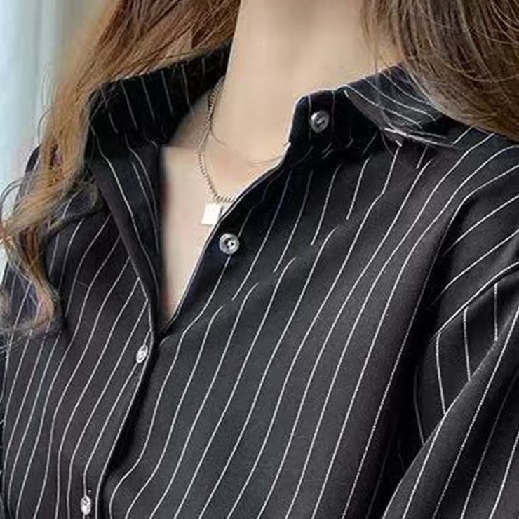 「新色追加」【全９色】ストライプ スキッパーシャツ ブラウス | Beststore | 詳細画像21 