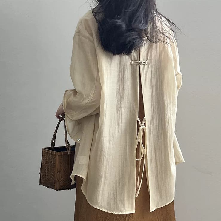 シアーシャツ ブラウス バックデザイン レディース | Beststore | 詳細画像18 