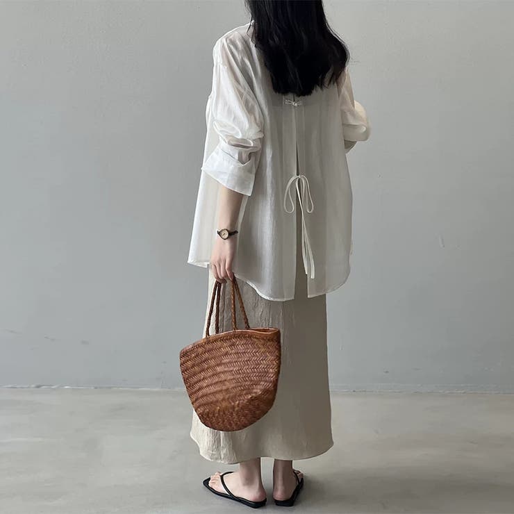シアーシャツ ブラウス バックデザイン レディース | Beststore | 詳細画像8 