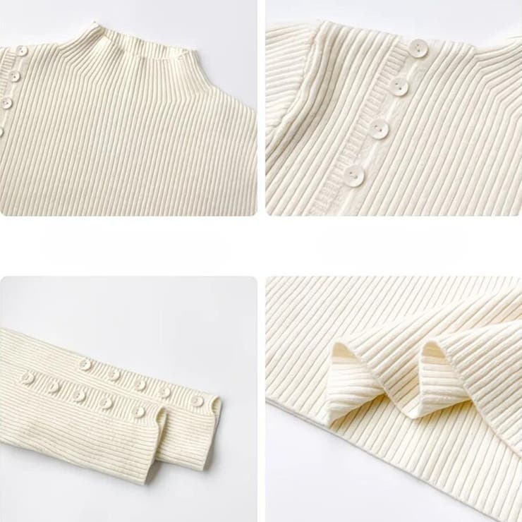 リブニットセーター カットソー長袖 春秋冬 | Beststore | 詳細画像7 