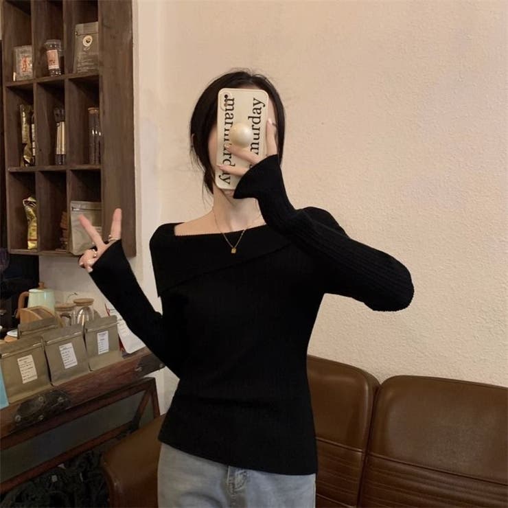 ケープカラーニットセーター 長袖秋冬春 | Beststore | 詳細画像17 