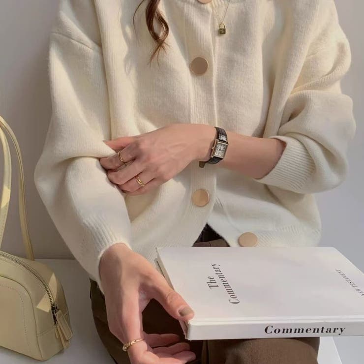 クルーネックボタンカーディガン 長袖 レディース | Beststore | 詳細画像13 