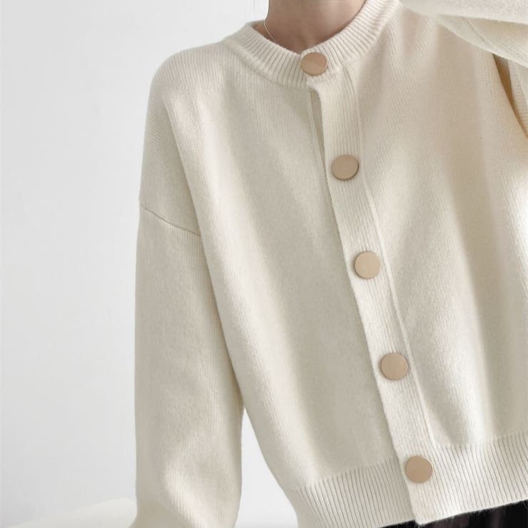クルーネックボタンカーディガン 長袖 レディース | Beststore | 詳細画像16 