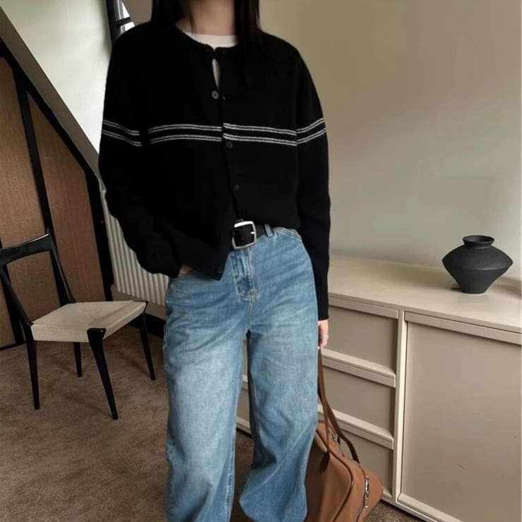 クルーネックボーダーカーディガン 長袖 レディース | Beststore | 詳細画像17 