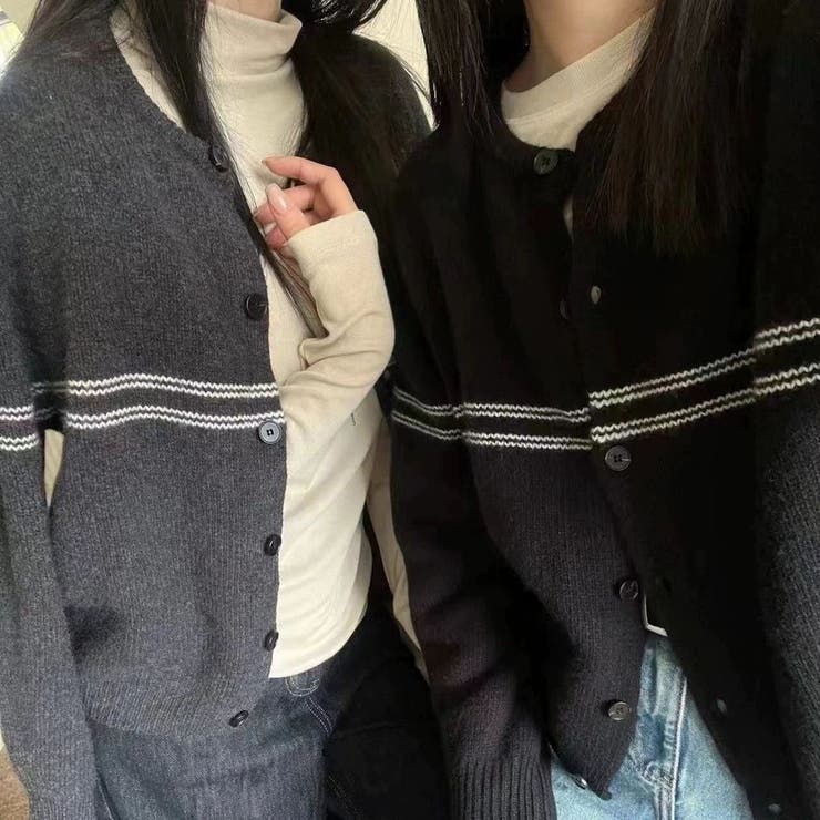 クルーネックボーダーカーディガン 長袖 レディース | Beststore | 詳細画像19 