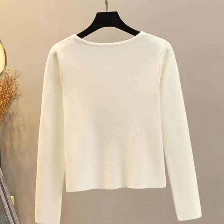 ゴールドボタンキーネックカーディガン | Beststore | 詳細画像11 