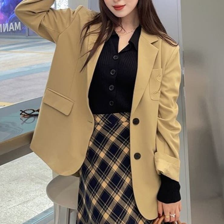 ポロ襟付き リブニットカーディガン | Beststore | 詳細画像5 