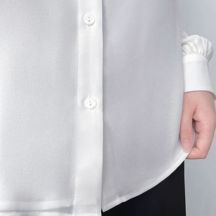 「上品フェミニン」ボウタイ レース ブラウス プリーツスリーブ | Beststore | 詳細画像10 