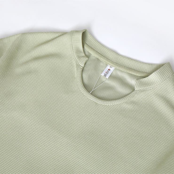 【シンプルでこなれ感】ワッフル素材 キーネック長袖プルオーバー ゆったりシルエッ… | Beststore | 詳細画像34 