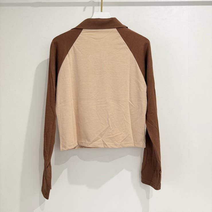 「全3色」バイカラーロゴ入りロングスリーブポロシャツ レトロ 韓国ファッション | Beststore | 詳細画像20 