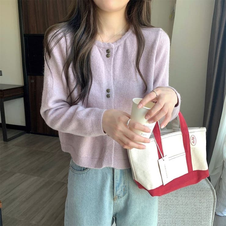 「ふわふわアンゴラタッチ」の優しい肌触り。パールボタンが可愛い、大人可愛いショー… | Beststore | 詳細画像17 