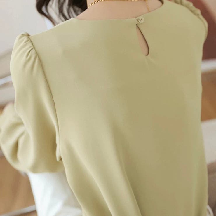 【上品きれいめ】キーネック 長袖 ブラウス | Beststore | 詳細画像16 