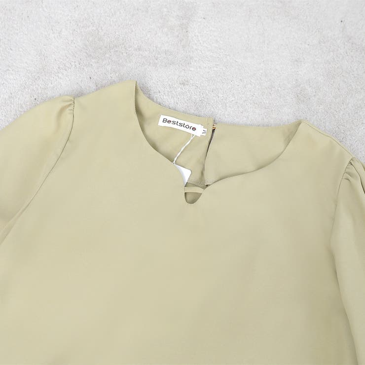 【上品きれいめ】キーネック 長袖 ブラウス | Beststore | 詳細画像25 