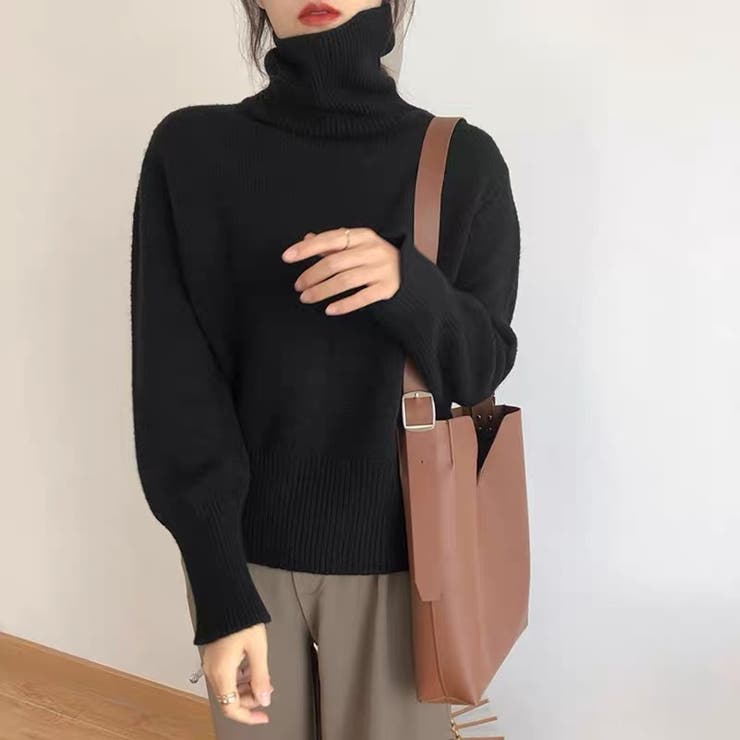 【全10色】もっちりあったか ハイネック リブニット | Beststore | 詳細画像10 