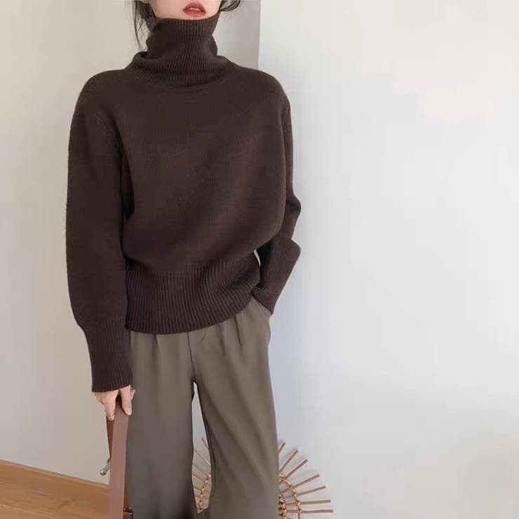 【全10色】もっちりあったか ハイネック リブニット | Beststore | 詳細画像17 
