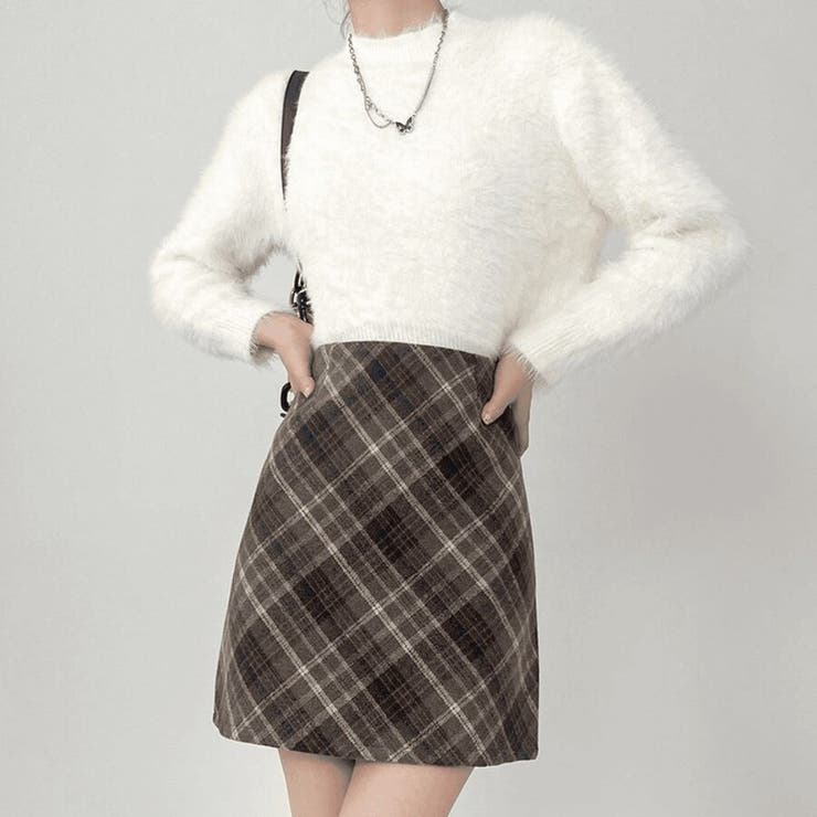 「大人可愛い」チェック柄 台形スカート チェックミニスカート レディース | Beststore | 詳細画像11 