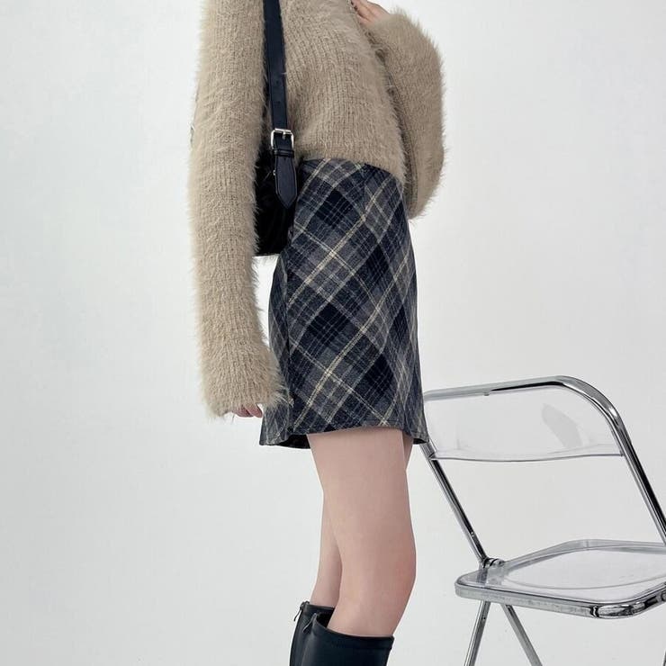 「大人可愛い」チェック柄 台形スカート チェックミニスカート レディース | Beststore | 詳細画像7 