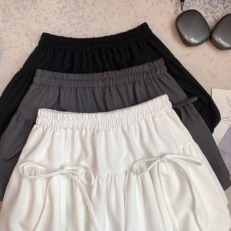 リボン付き バブルバルーンスカート ミニスカート 裏地パンツ付き | Beststore | 詳細画像15 