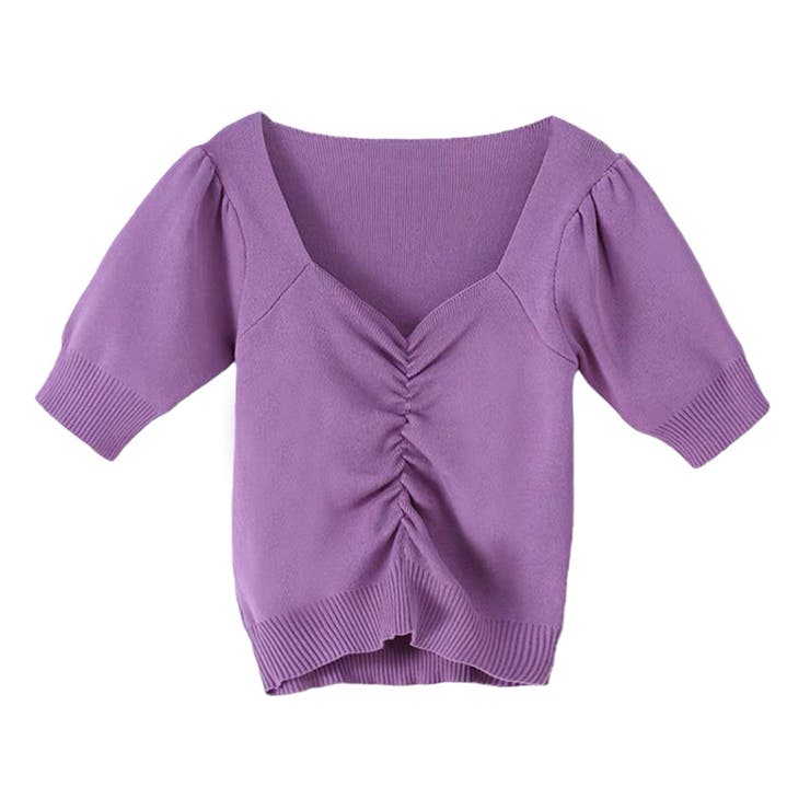 ニットソー半袖 ショートｖネック ニットソー | Beststore | 詳細画像8 