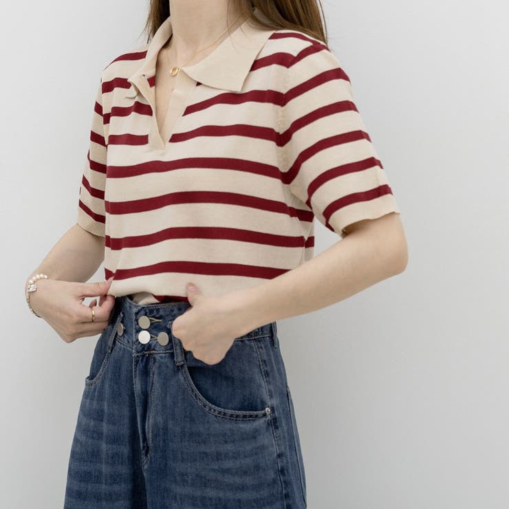 ポロシャツ Vネック 半袖 | Beststore | 詳細画像1 