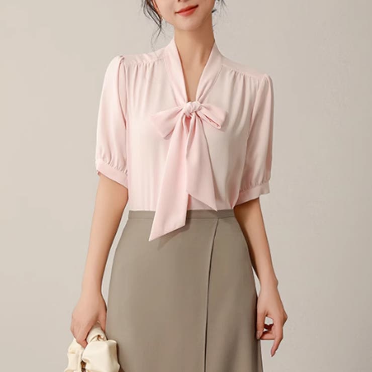 ボウタイリボンブラウス トップス シャツ | Beststore | 詳細画像8 