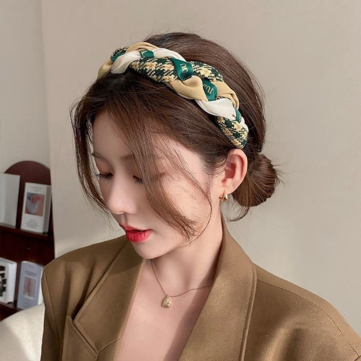 バイカラーヘアバンド バイカラーカチューシャ 大人[品番
