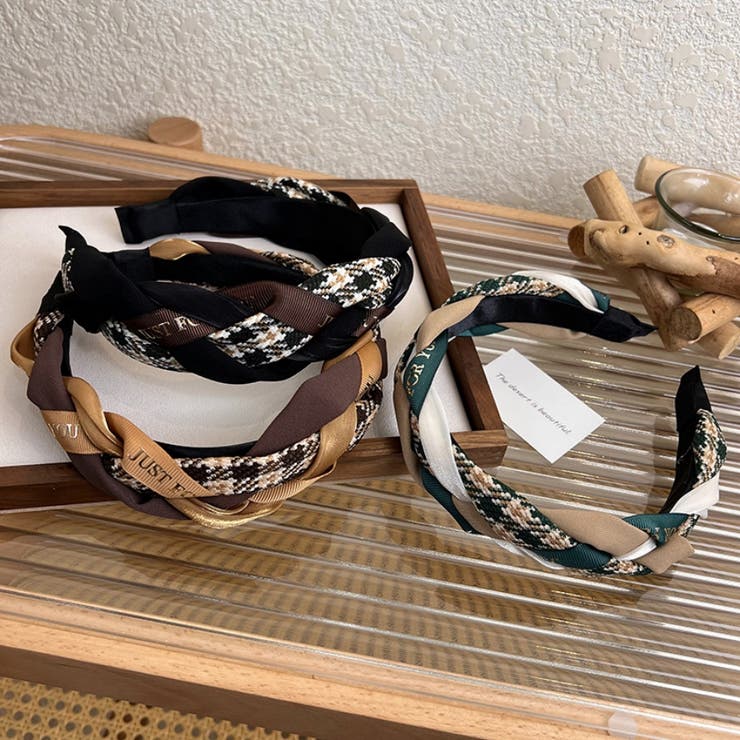 ALEXANDLE バイカラーストーン付きヘアカチューシャ ALEXANDLE バイカラーストーン付きヘアカチューシャ