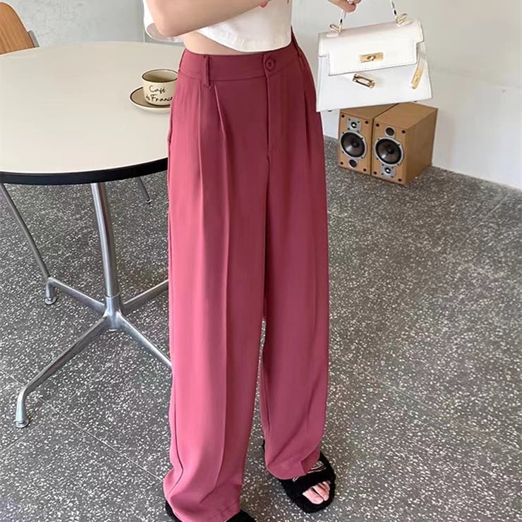 ベストストア Beststore ワイドパンツ スラックスパンツ ハイ