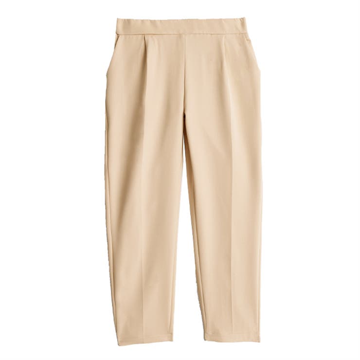 エステルストレッチストレッチ センタープレス テーパードパンツ | Beststore | 詳細画像15 