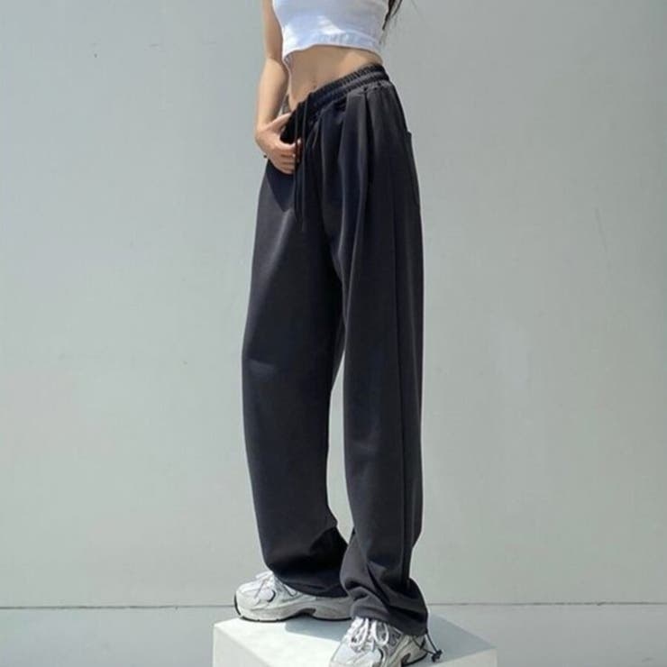 ダークグレー | ストリート スウェット ワイドパンツ | Beststore