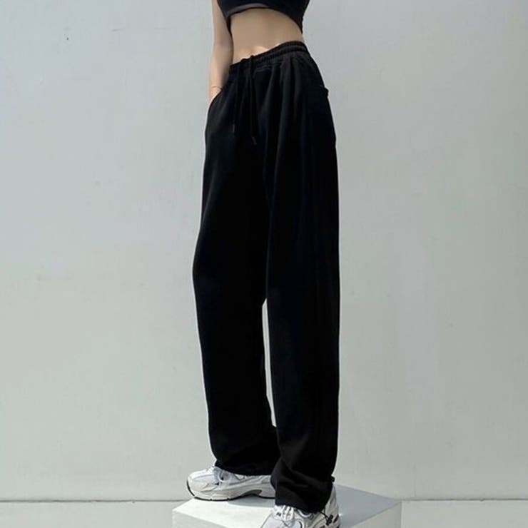 ブラック | ストリート スウェット ワイドパンツ | Beststore