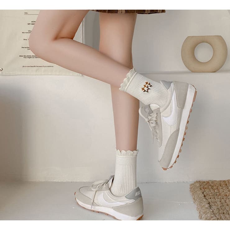 刺繍リブソックス 靴下 韓国fashion 22春夏商品 品番 Uz Bifrost ビフレスト のレディース ファッション通販 Shoplist ショップリスト