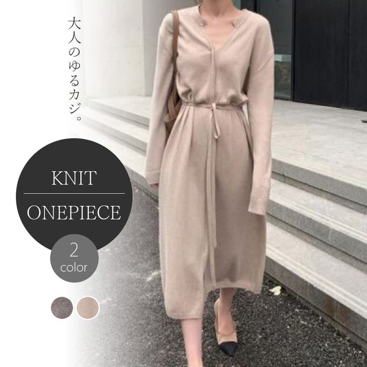 Vネックウエストリボンワンピース 品番 Uz Bifrost ビフレスト のレディースファッション通販 Shoplist ショップリスト