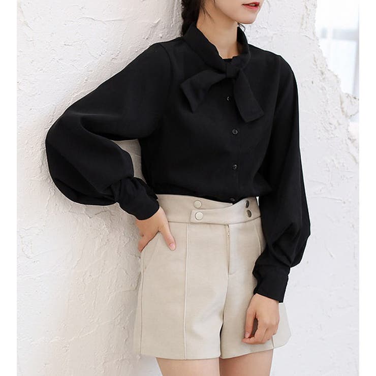 Bifrost ボウタイブラウス 21春夏商品 韓国ファッション 品番 Uz Bifrost ビフレスト のレディース ファッション通販 Shoplist ショップリスト