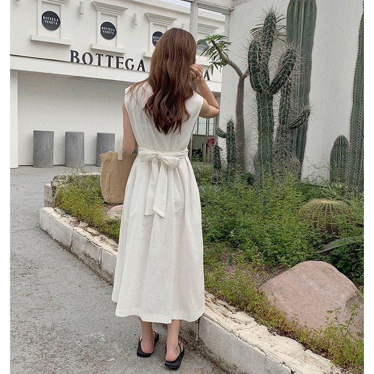 Vネックウエストマークワンピース 韓国 Fashion 品番 Uz Bifrost ビフレスト のレディースファッション通販 Shoplist ショップリスト