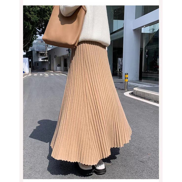 ニットプリーツ ロングスカート | Bifrost | 詳細画像2 