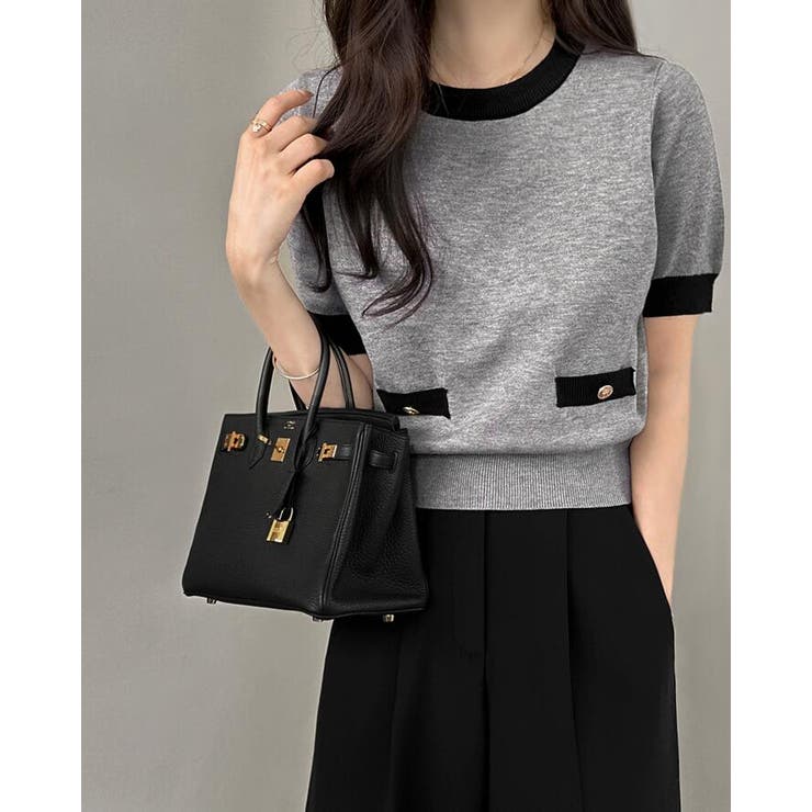 バイカラー ニットカーディガン セット | Bifrost | 詳細画像7 