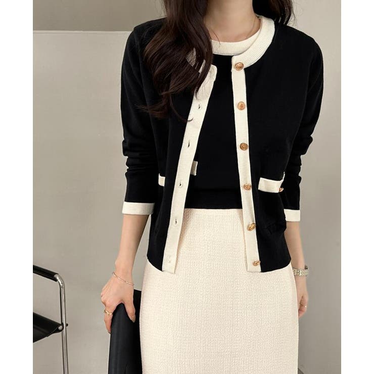 バイカラー ニットカーディガン セット | Bifrost | 詳細画像10 