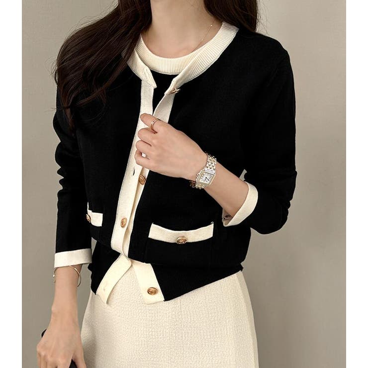 バイカラー ニットカーディガン セット | Bifrost | 詳細画像13 