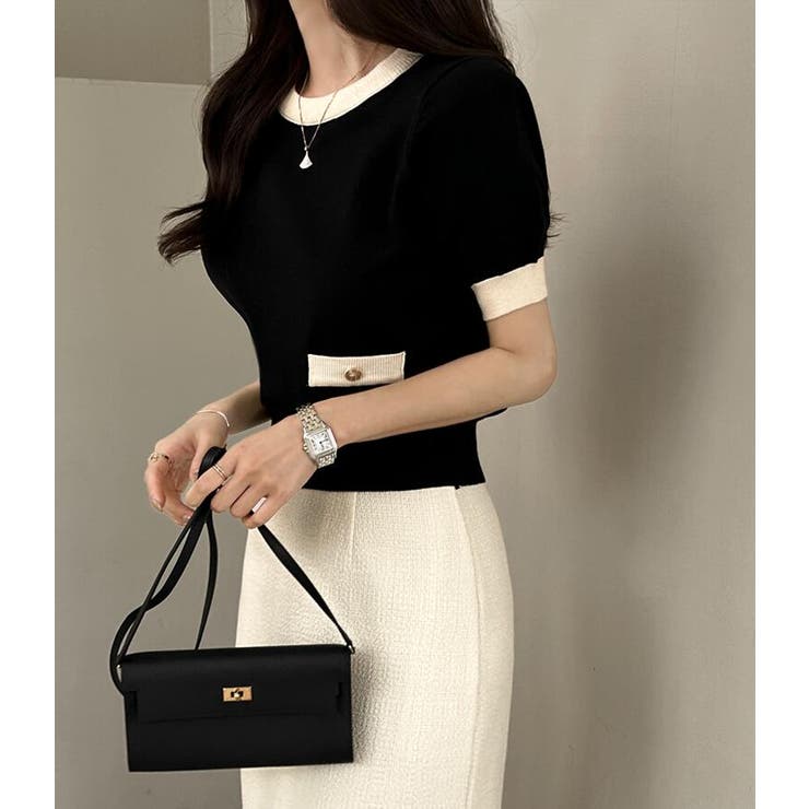 バイカラー ニットカーディガン セット | Bifrost | 詳細画像14 