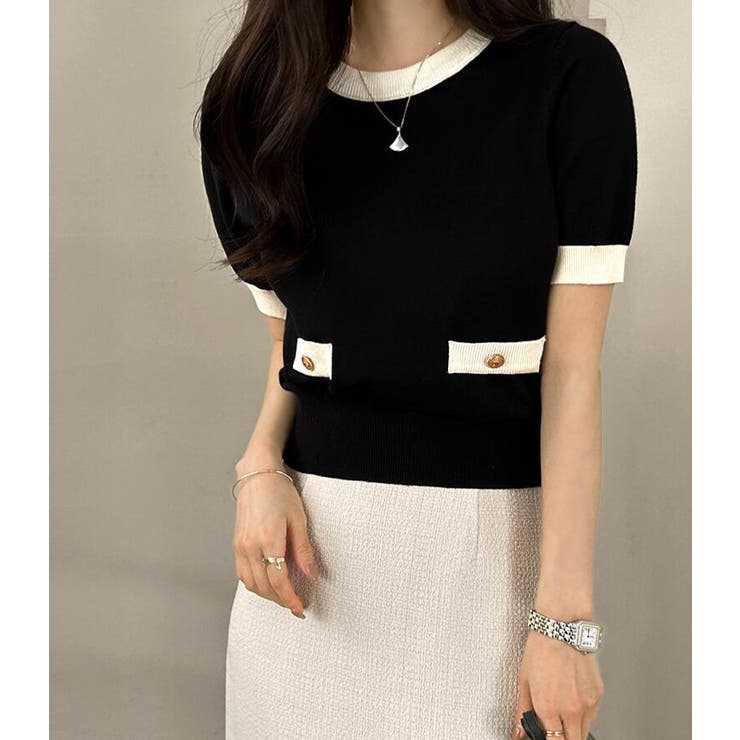 バイカラー ニットカーディガン セット | Bifrost | 詳細画像15 