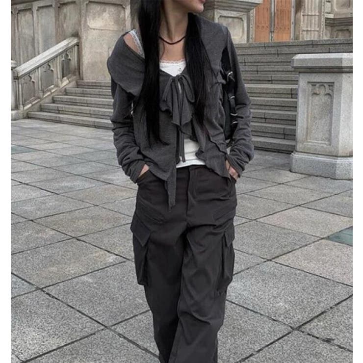 フリル ラップカーディガン | Bifrost | 詳細画像2 