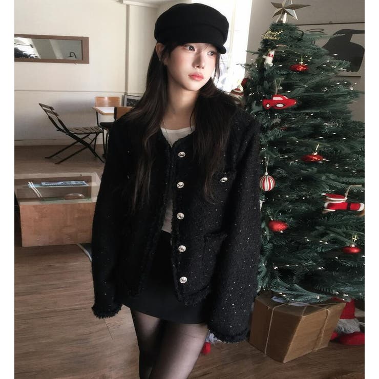 フリンジ ツイード ジャケット | Bifrost | 詳細画像1 