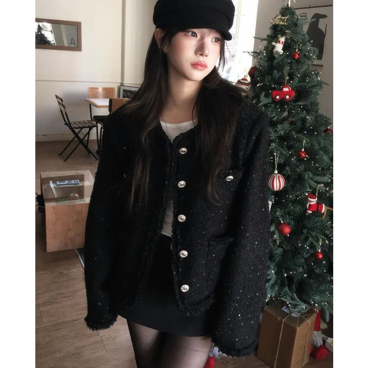 フリンジ ツイード ジャケット | Bifrost | 詳細画像6 