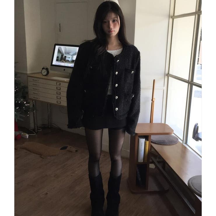 フリンジ ツイード ジャケット | Bifrost | 詳細画像8 