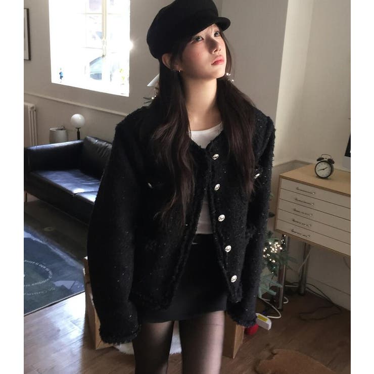 フリンジ ツイード ジャケット | Bifrost | 詳細画像9 