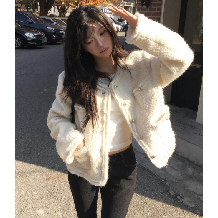 フリンジ ツイード ジャケット | Bifrost | 詳細画像10 