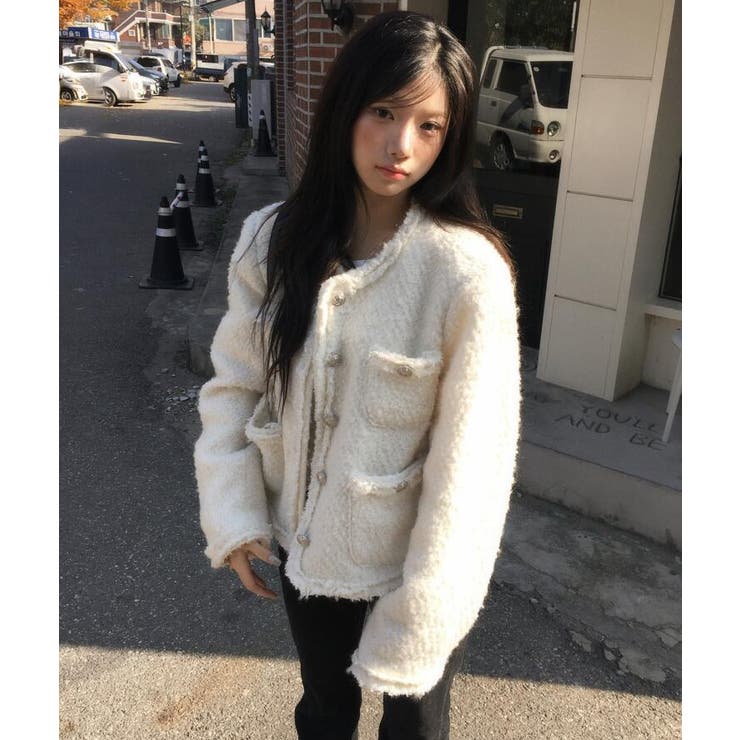 フリンジ ツイード ジャケット | Bifrost | 詳細画像12 