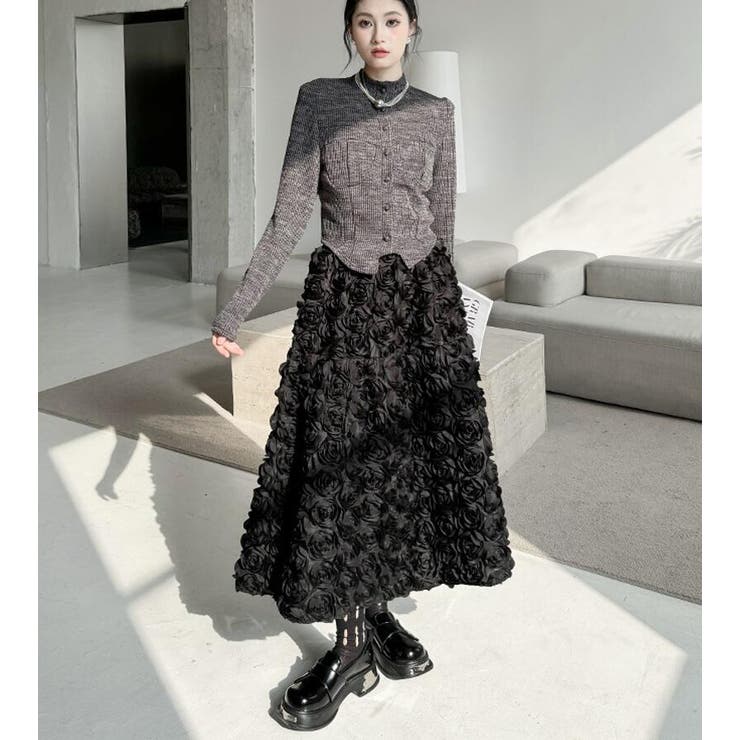 ボリューム ロゼット スカート | Bifrost | 詳細画像3 