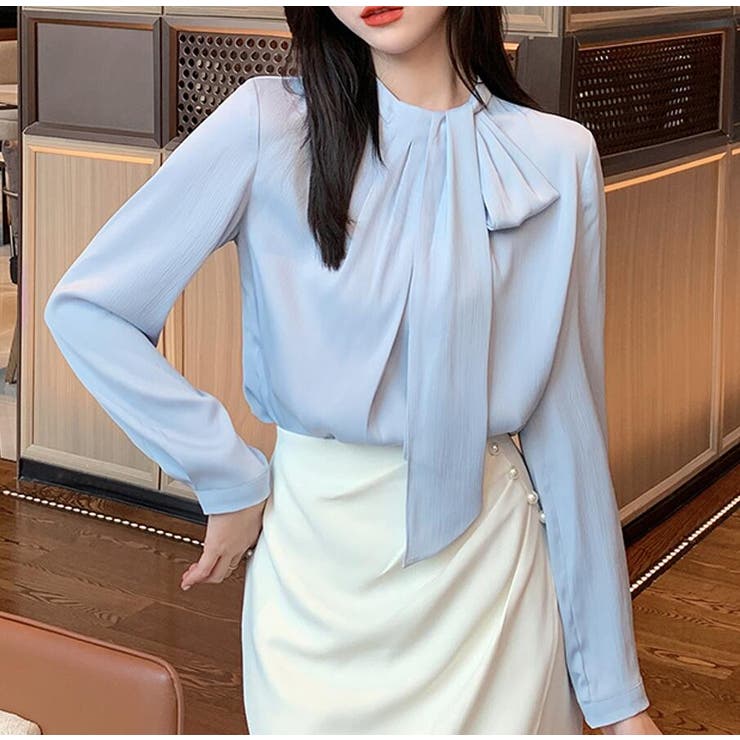 エレガント ボウタイ ブラウス | Bifrost | 詳細画像1 